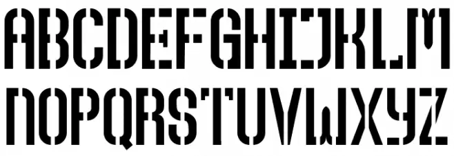 Top Secret  Font Litere mari