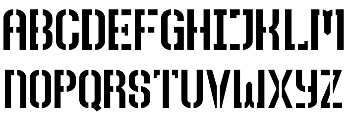 Top Secret Font LOWERCASE