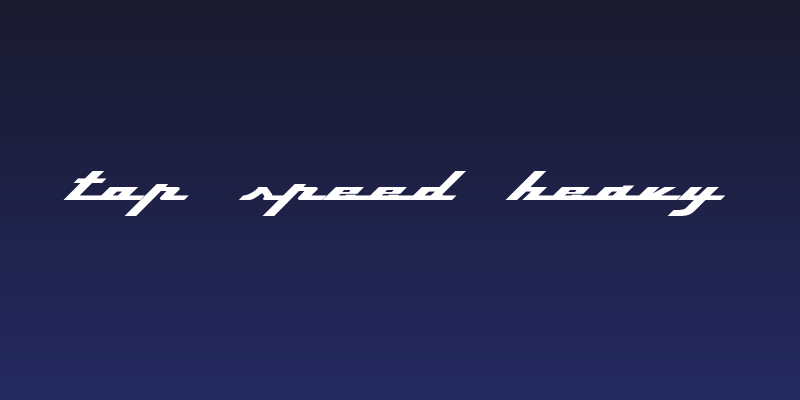 Top Speed Heavy Social Header