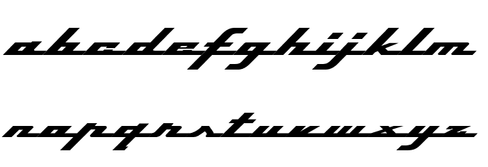 Top Speed Heavy フォント 小文字