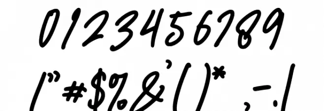 TopRista Font OTHER CHARS