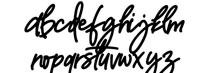 TopRista Font LOWERCASE