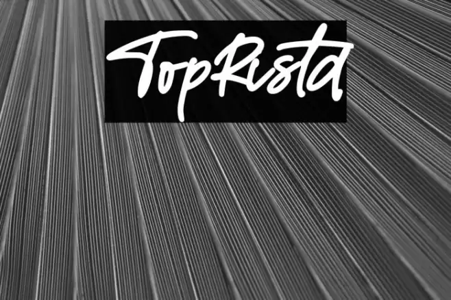 TopRista Font examples