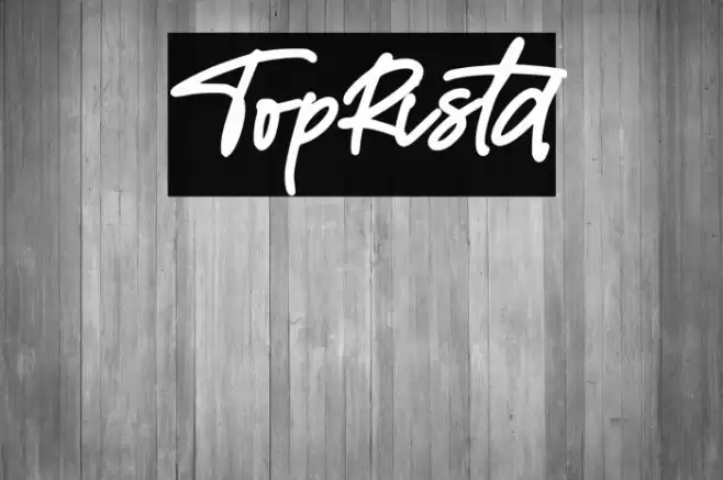 TopRista Font examples