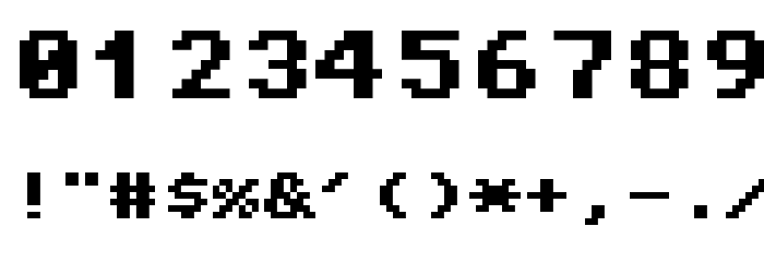 Topaz-8 フォント その他の文字