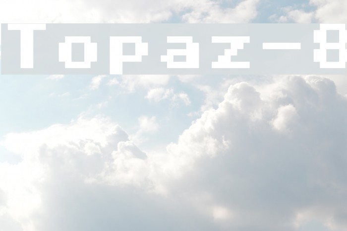 Topaz-8 フォント examples