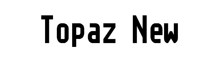Topaz New Font