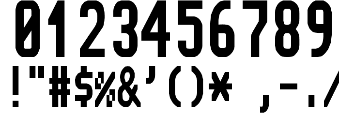 Topaz New Font OTHER CHARS