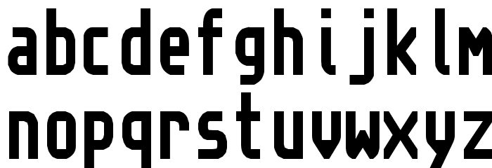 Topaz New Font LOWERCASE