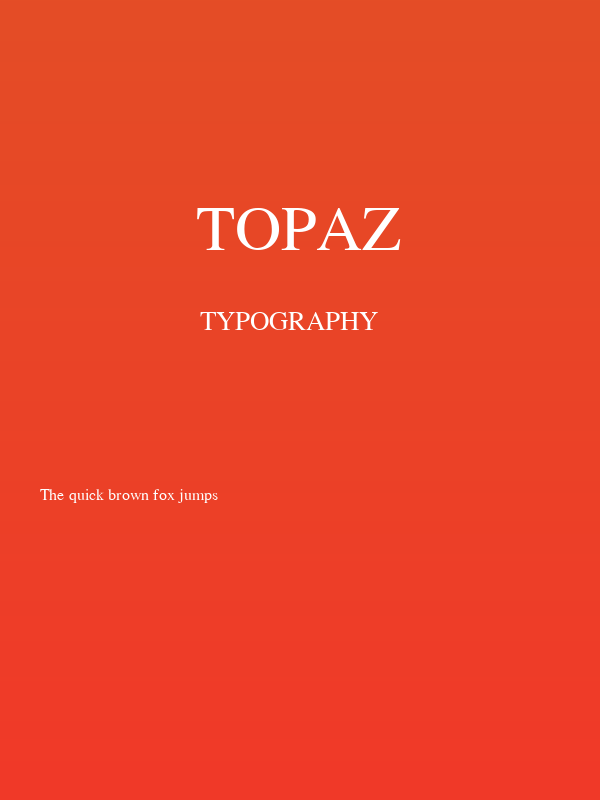 Topaz Poster