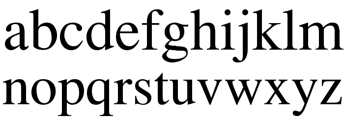Topaz Font LOWERCASE