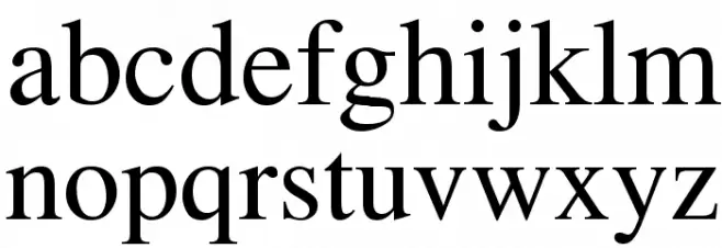 Topaz Caratteri MINUSCOLO