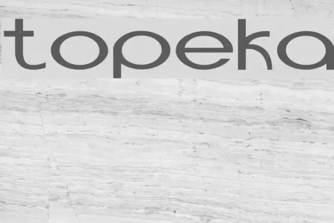 Topeka Font examples
