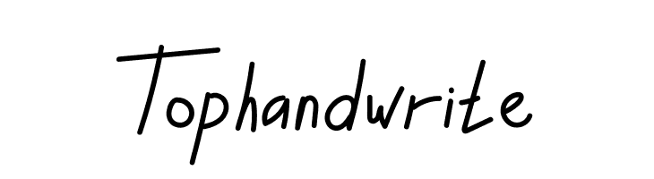 Tophandwrite  免费字体下载
