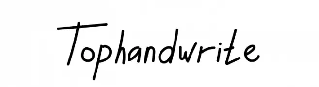 Tophandwrite  नि: शुल्क फ़ॉन्ट्स डाउनलोड