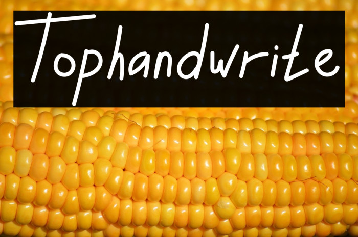 Tophandwrite Example 1
