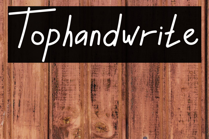 Tophandwrite Example 3