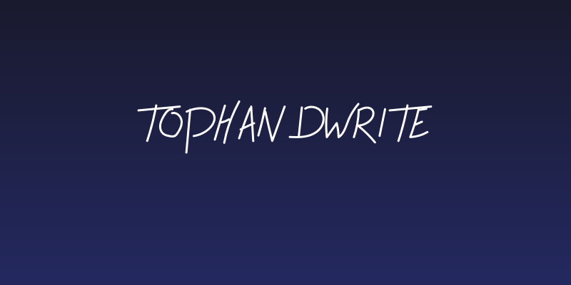 Tophandwrite Social Header