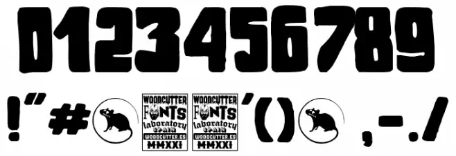 Topi Neri 2023 Font OTHER CHARS