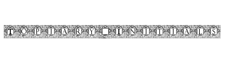 Topiary_Initials Font