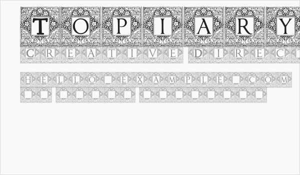 Topiary_Initials Business Card