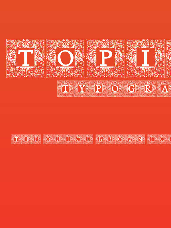 Topiary_Initials Poster