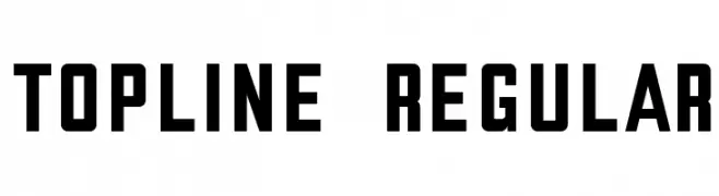Topline regular  font caratteri gratis