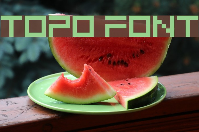 Topo Font examples