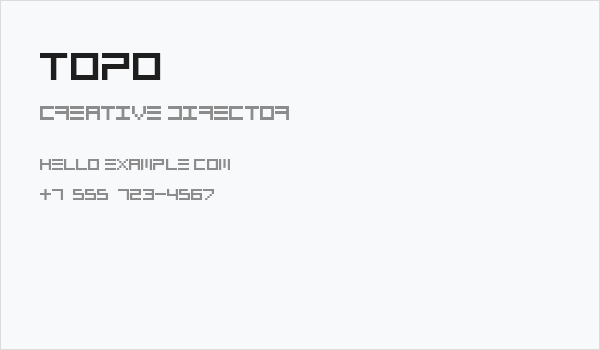 Topo Business Card