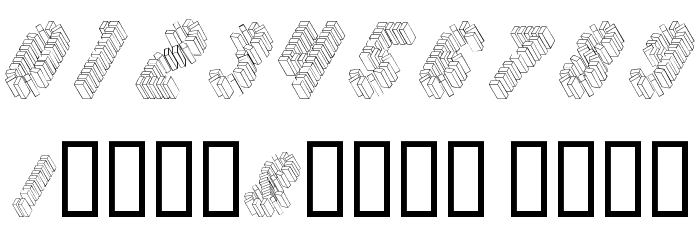 Topple2 Font Alte caractere
