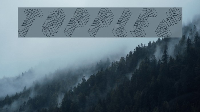 Topple2 Font examples