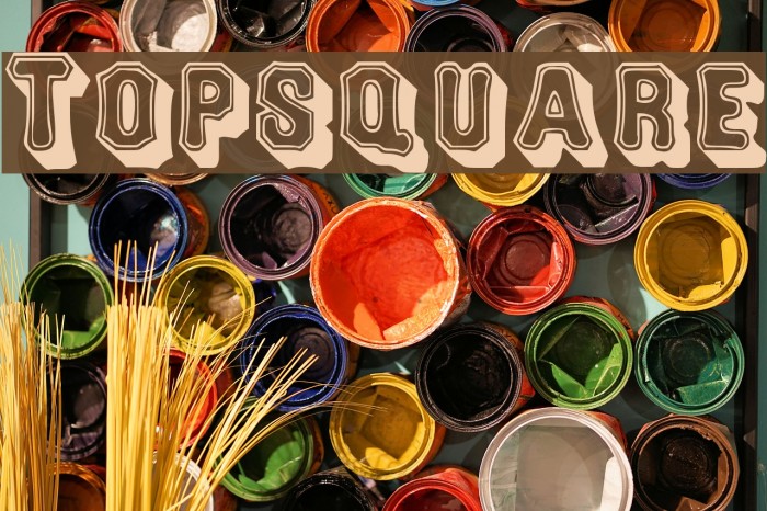 Topsquare Caratteri examples