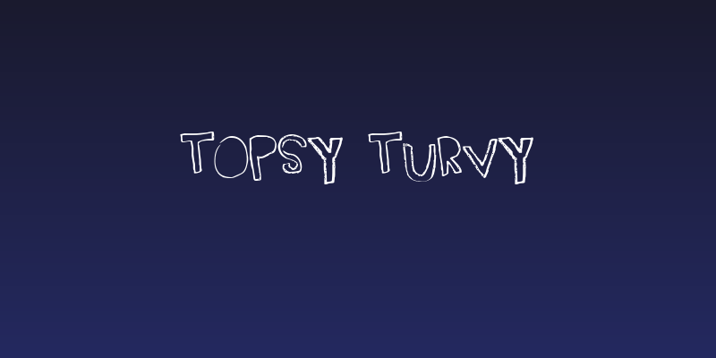 Topsy Turvy Social Header