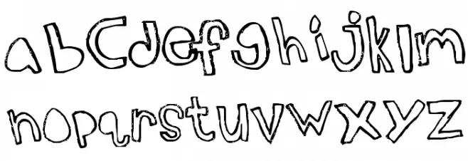 Topsy Turvy 字体 小写