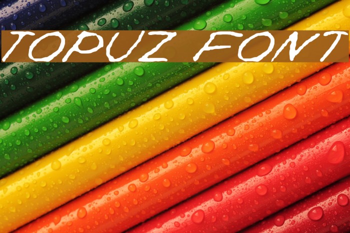 Topuz Font examples