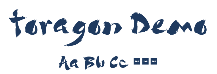 Toragon Demo Font Preview