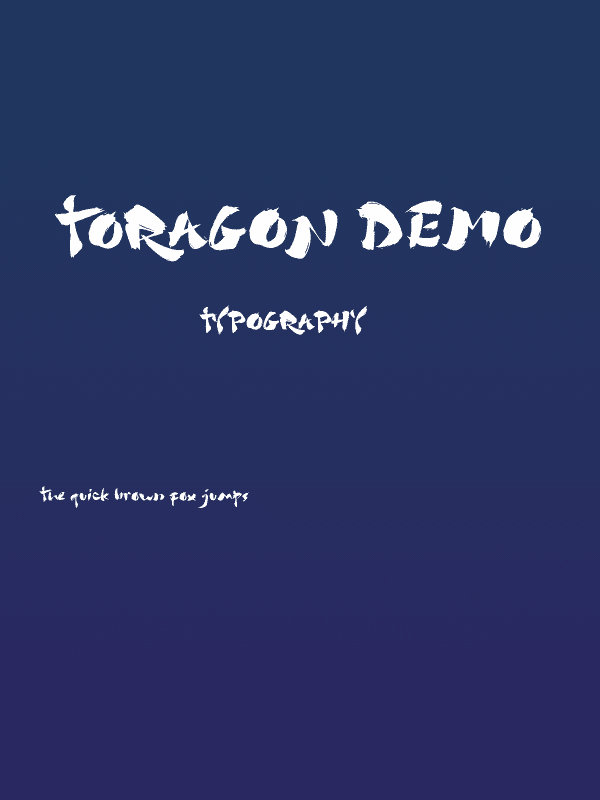 Toragon Demo Poster