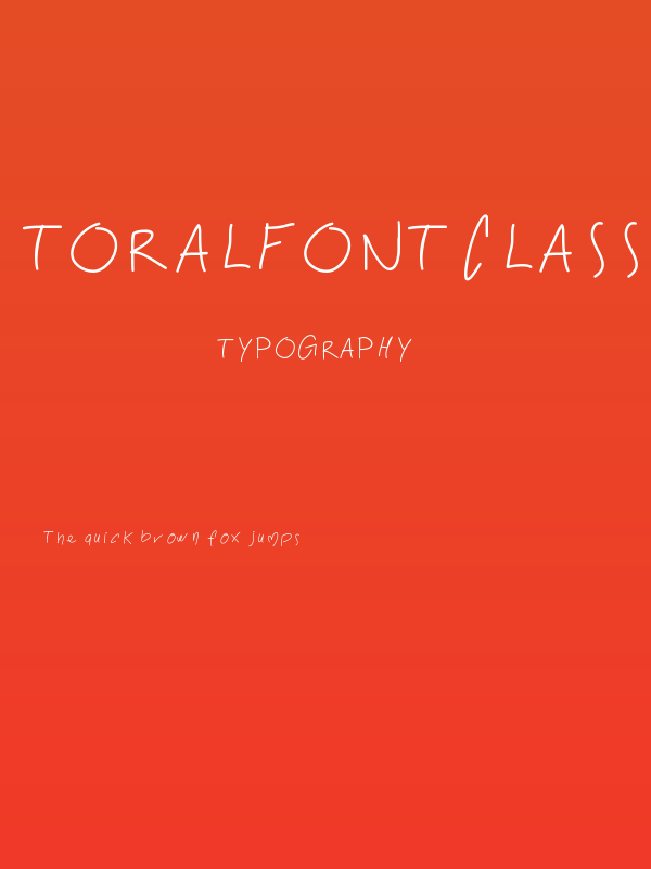 ToralfontClassic Poster