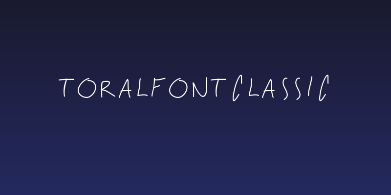 ToralfontClassic Social Header