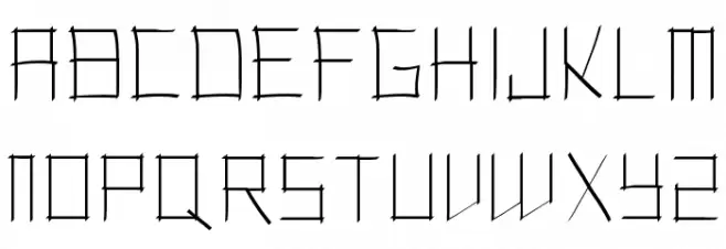 Toranaga Шрифта ВЕРХНИЙ