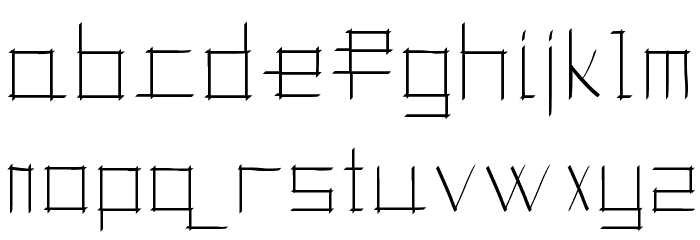 Toranaga Font LOWERCASE