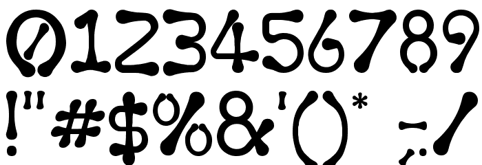 Torcing Away 2000 Font OTHER CHARS