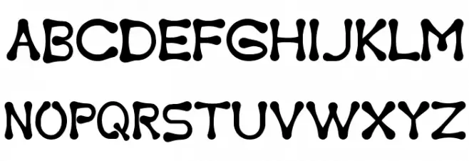 Torcing Away Шрифта ВЕРХНИЙ