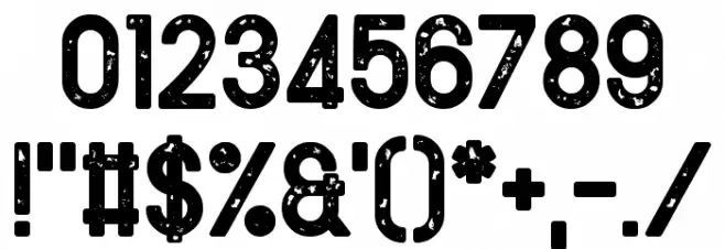 Toreadore Font OTHER CHARS