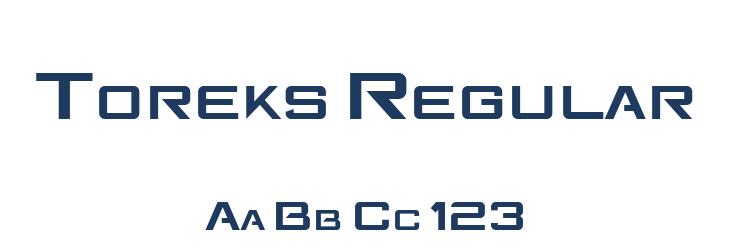 Toreks Regular Font Preview