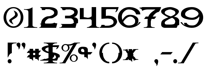 Toril Font OTHER CHARS