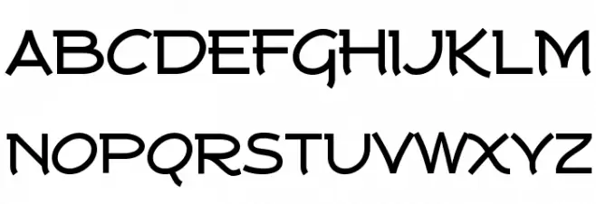 Tork-Bold Schriftart Groß