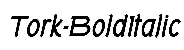 Tork-BoldItalic  Free Fonts Download