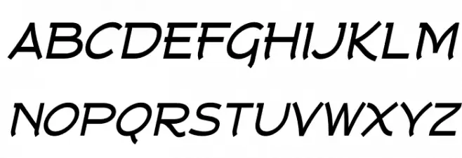 Tork-BoldItalic Schriftart Groß