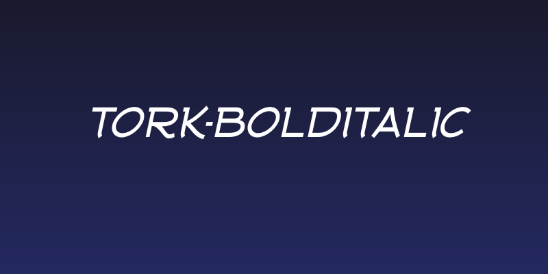 Tork-BoldItalic Social Header